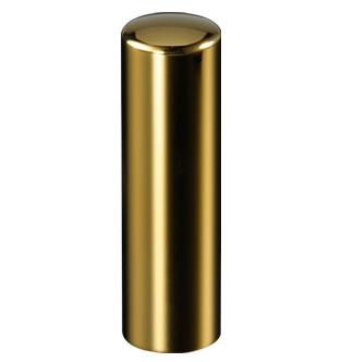鏡面ゴールドチタン　実印18.0mm
