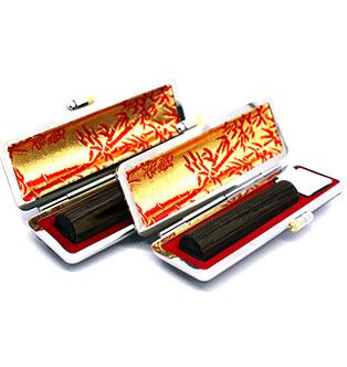 黒彩樺（玄武） 実印60x15.0mm/銀行印60x13.5mm 2本セット